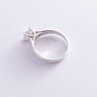 Помолвочное кольцо с фианитом 111339 от ювелирного магазина Оникс