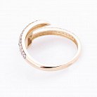 Золотое кольцо "Гвоздик с фианитами" к04979 от ювелирного магазина Оникс - 1