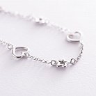 Срібний браслет "Сердечка і зірочки" 141507 от ювелирного магазина Оникс - 2