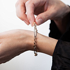 Браслет "Цепочка" в красном и белом золоте б05637 от ювелирного магазина Оникс - 1