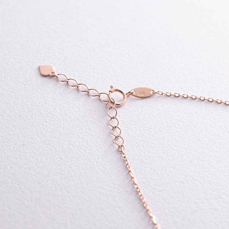 Колье с шариками в красном золоте кол02377 от ювелирного магазина Оникс - 4