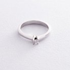 Помолвочное кольцо в белом золоте (бриллиант) кб03038 от ювелирного магазина Оникс - 2