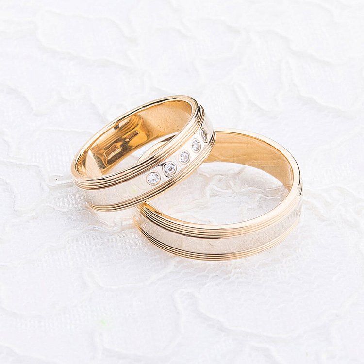 Обручальное кольцо обр000540 от ювелирного магазина Оникс - 2