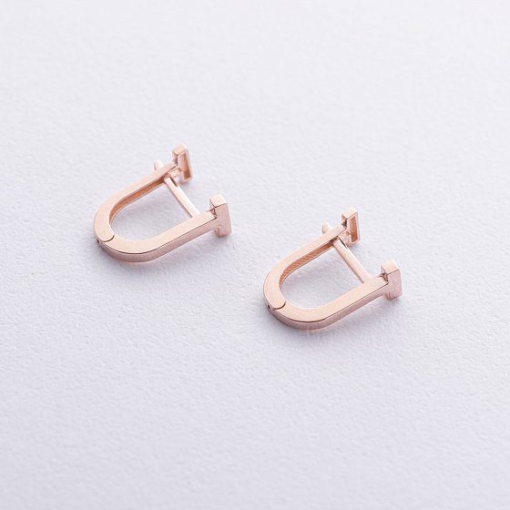 Серьги "Tina" в красном золоте с08796 №5