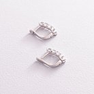 Золоті сережки з діамантами 102-10119 от ювелирного магазина Оникс - 2