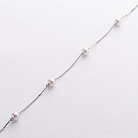 Срібний браслет з перлами 141911 от ювелирного магазина Оникс - 1