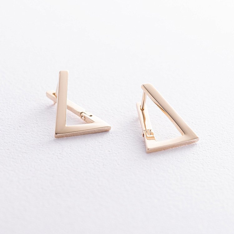 Сережки "Імпровізація" у жовтому золоті с07321 від ювелірного магазину Онікс