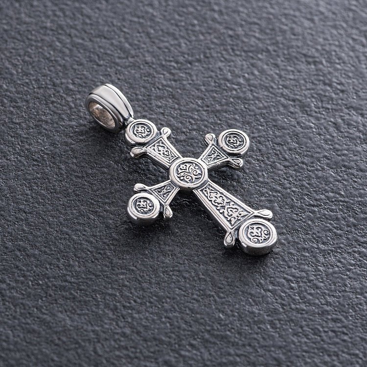 Православний хрест "Хризма" (чорніння) 13536 від ювелірного магазину Онікс - 1