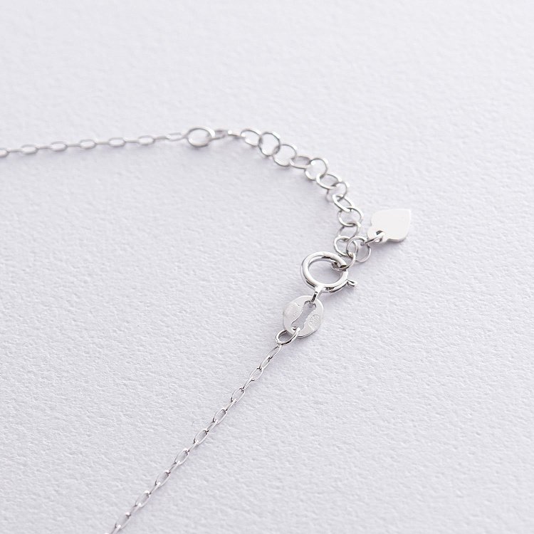 Срібне кольє "Сердечко" 181022 від ювелірного магазину Онікс - 2