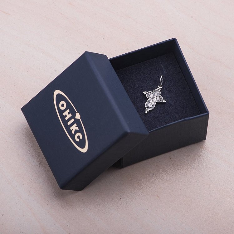 Серебряный православный крестик 131505 от ювелирного магазина Оникс - 2