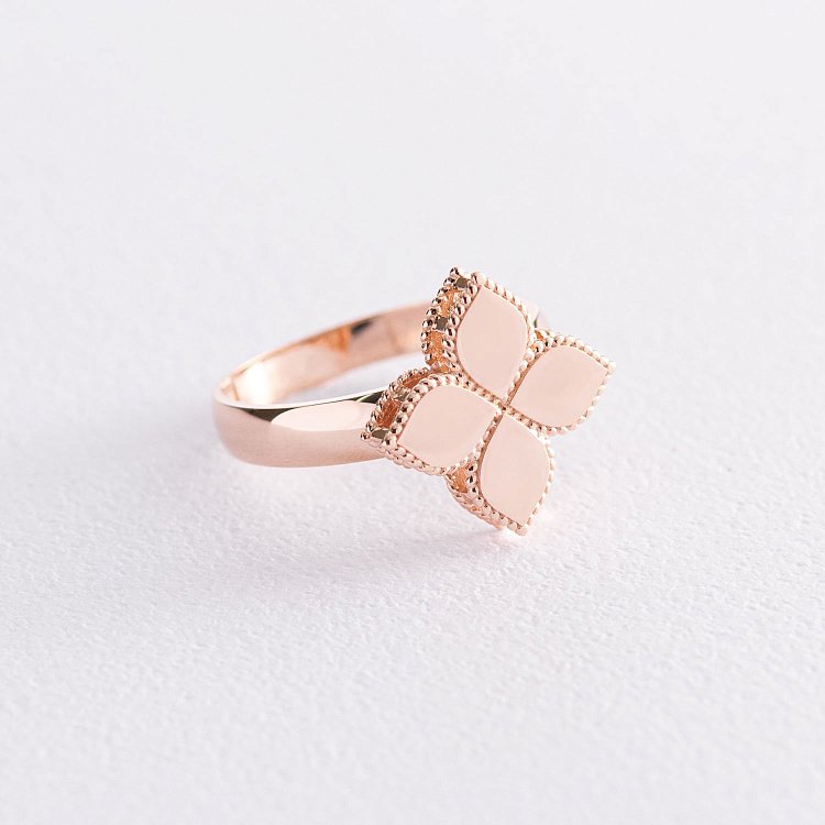 Золота каблучка "Конюшина" к06559 від ювелірного магазину Онікс