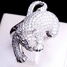 Серебряное кольцо "Пантера" 111194 от ювелирного магазина Оникс