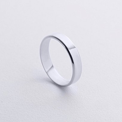 Обручка - класична (біле золото) обр00204 №3
