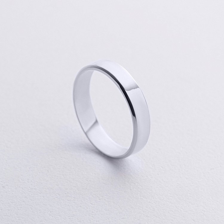 Обручка - класична (біле золото) обр00204 - 2 Обручка - класична (біле золото) обр00204 від ювелірного магазину Онікс - 2