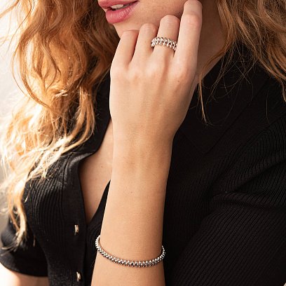 Каблучка "Тереза" у сріблі 112253 №4