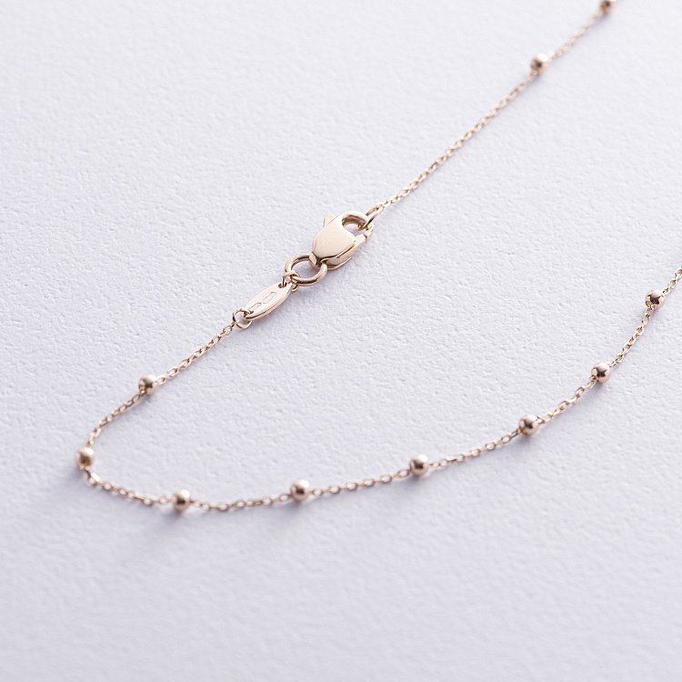 Колье "Розарий" в желтом золоте кол02216 от ювелирного магазина Оникс - 3