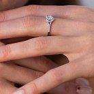 Золотое кольцо "Сердечко" с бриллиантами кб0484nl от ювелирного магазина Оникс - 1