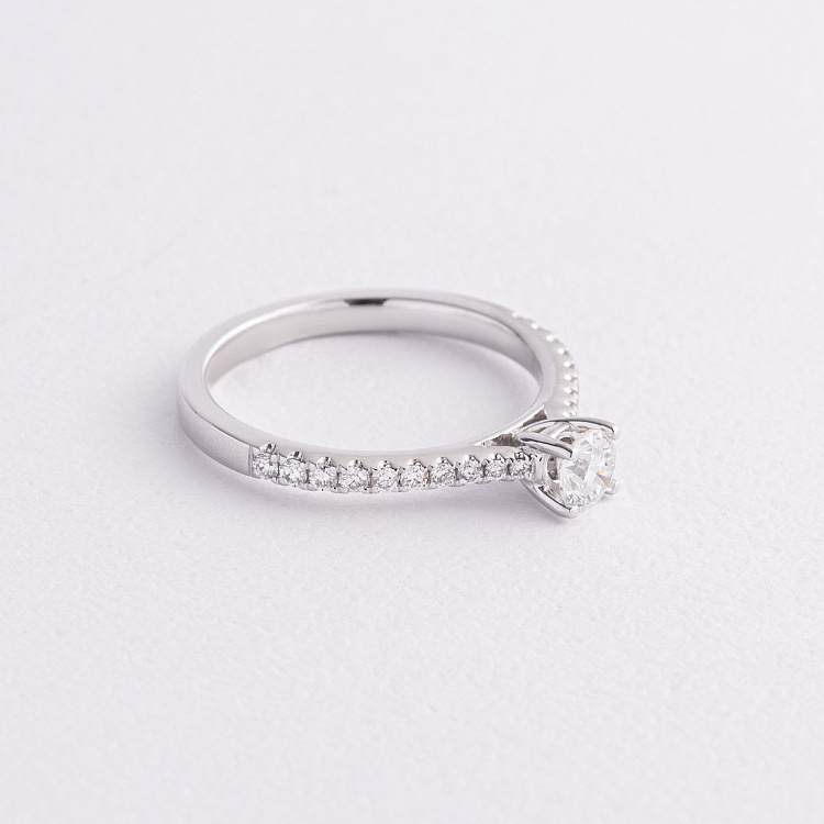 Помолвочное золотое кольцо с бриллиантами кб0607ri от ювелирного магазина Оникс - 1