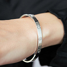 Жорсткий браслет "Love" (біле золото) б05808 от ювелирного магазина Оникс - 1