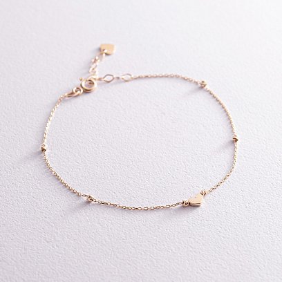 Золотой браслет "Сердечко" б05091