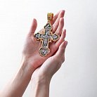 Срібний хрест для священнослужителів "Розп'яття Христове. Архангел Михаїл" 132958b от ювелирного магазина Оникс - 2