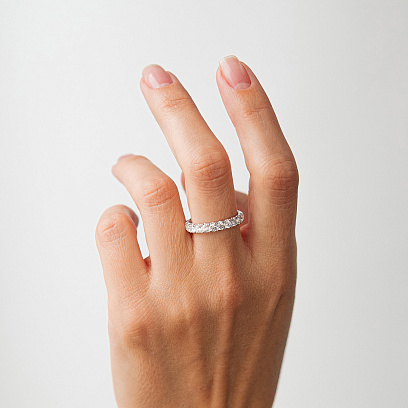 Золотое кольцо с бриллиантами кб0646ri №2