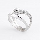 Серебряное кольцо (фианиты) 111786 от ювелирного магазина Оникс