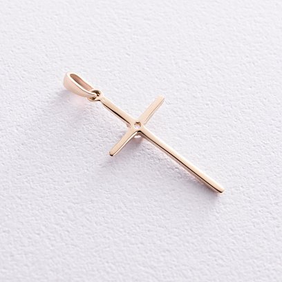 Золотий хрестки з фіанітом п03798 №3