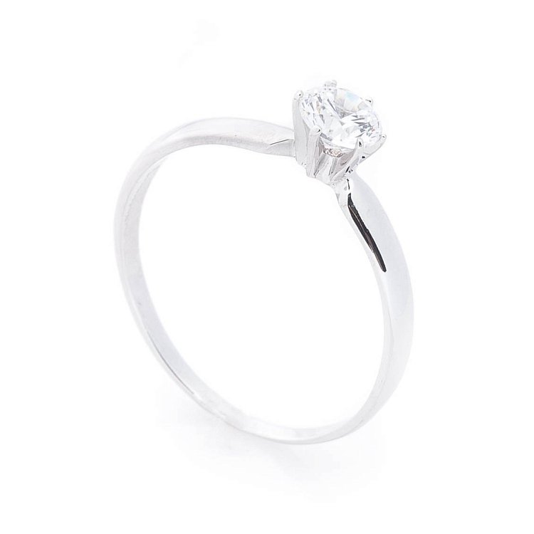 Помолвочное кольцо из золота (фианит) к05189 от ювелирного магазина Оникс