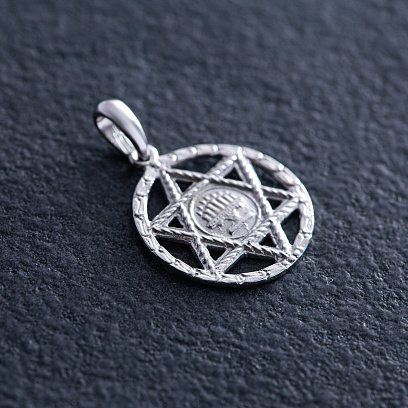 Золотая подвеска "Звезда Давида" п03888 №2