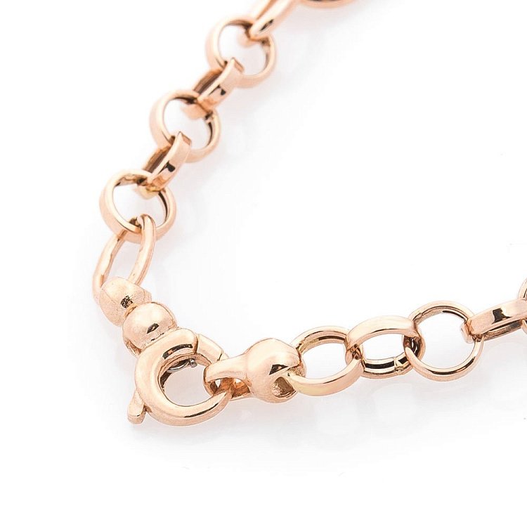 Золотий браслет з сердечком (фіаніти) б03448 від ювелірного магазину Онікс - 2