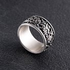 Серебряное кольцо "Японская волна" 7026 от ювелирного магазина Оникс - 15