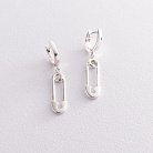 Срібні сережки "Шпильки" 123014 от ювелирного магазина Оникс
