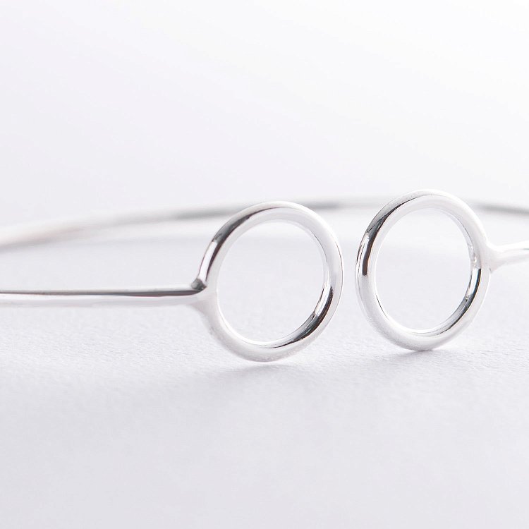 Жорсткий срібний браслет 141467 від ювелірного магазину Онікс - 2