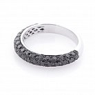 Золотий перстень з чорними діамантами кб0245sth от ювелирного магазина Оникс - 1