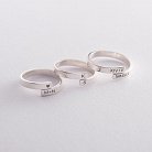 Серебряное кольцо "Твоя история" для гравировки 112283 от ювелирного магазина Оникс