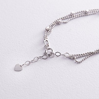 Браслет "Кульки" у білому золоті б05131 №5