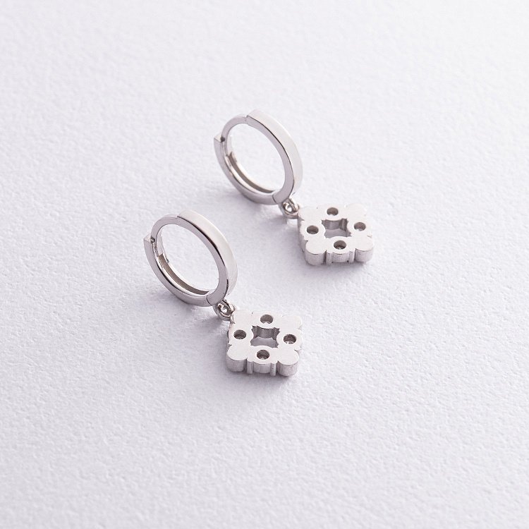 Золотые серьги с бриллиантами 323131121 от ювелирного магазина Оникс - 2