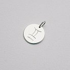Срібний кулон з гравіюванням "Знак Зодіаку" 132722 от ювелирного магазина Оникс - 3