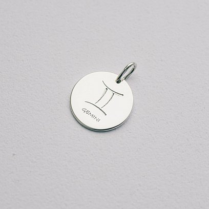 Срібний кулон з гравіюванням "Знак Зодіаку" 132722z №4