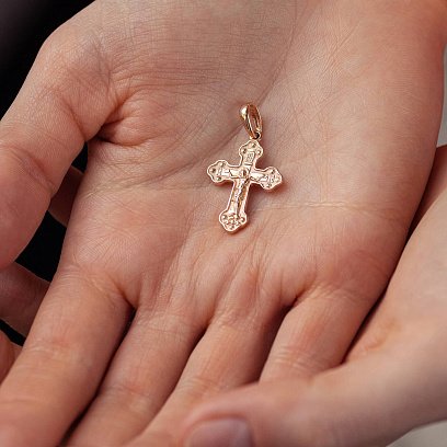 Православный крест "Распятие Христово. Молитва Да Воскреснет Бог" п03863 №2