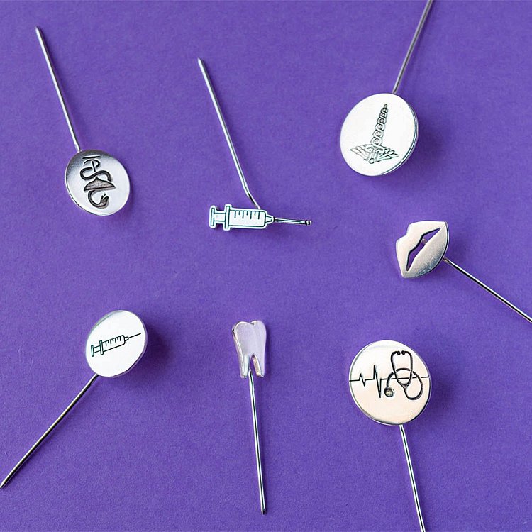 ﻿Медичний значок "Зуб" в сріблі 20049 від ювелірного магазину Онікс - 6