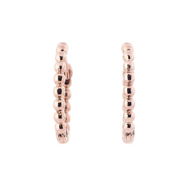 Золотые серьги-кольца с04928 от ювелирного магазина Оникс - 1