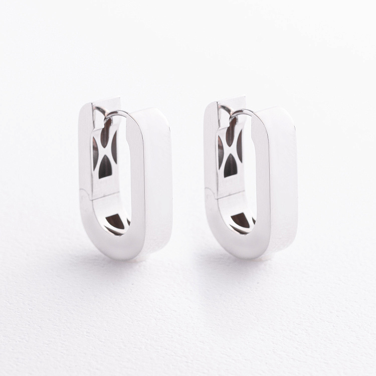 Сережки "Grace" у білому золоті с09693 від ювелірного магазину Онікс