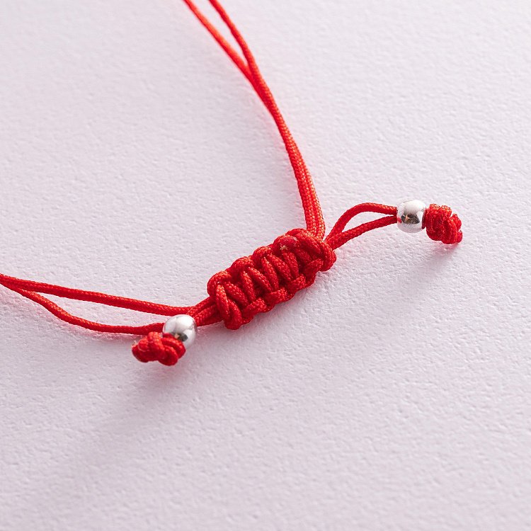 Браслет з червоною ниткою "Корона" 141091 від ювелірного магазину Онікс - 2