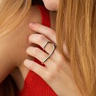 Серебряное кольцо "Elisa" (на два пальчика) 1245 от ювелирного магазина Оникс - 2
