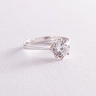 Помолвочное серебряное кольцо (фианит) 11883 от ювелирного магазина Оникс
