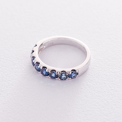 Золотое кольцо с сапфирами кб0291ai №3