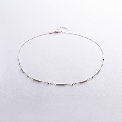 Колье - цепочка в желтом золоте кол02462 №3