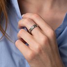 Серебряное кольцо с чернением К1011ч от ювелирного магазина Оникс - 1